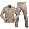 thumbnail image 3 of QHFBli Mens Jacket and Pants Uniforms Suits Ripstop Paintball Airsoft Gear, 3 of 3