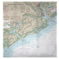 thumbnail image 2 of Betsy Drake Interiors Charleston Harbor and Approaches, SC Nautical Map Guest Towel, 2 of 2