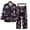 Multicolor, variant on Sakmal Pajamas for Women Set Cropped 3/4 Sleeve Cotton and Linen Button Down Floral 2 Piece Nightwear Tops for Ladies