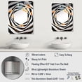 thumbnail image 4 of Designart "Starry Night Marigold A Floral Symphony I" Marigold Oversized Wall Mirror - Traditional Floral Bathroom Decorative Wall Mirror - Multiple Color Options, 4 of 6