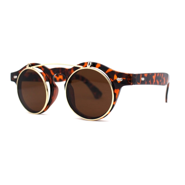 Tortoiseshell Brown Unisex Fold-Down Sunglasses Man BROWN Foldable Sunglasses XOM03965219UV4PZS007 | Tods main image 2