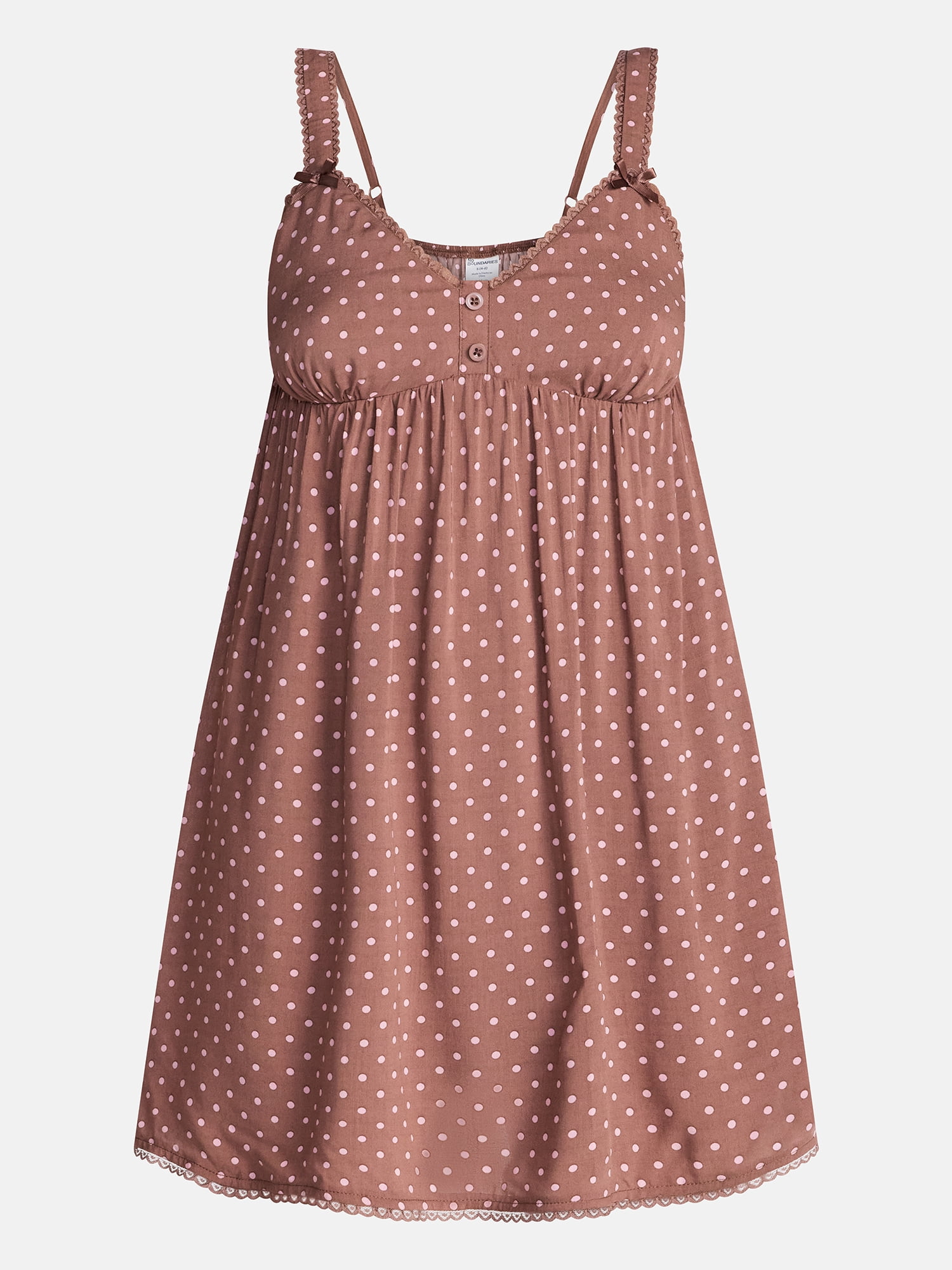 No Boundaries Woven Sleep Dress, Women's XXS-XXL