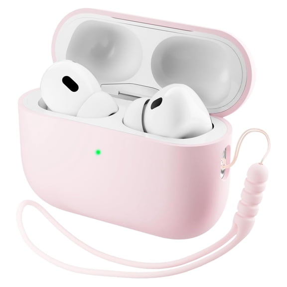 AirPods Pro 3rd Generation Seamless Wireless Charging Case with Strap, Pink