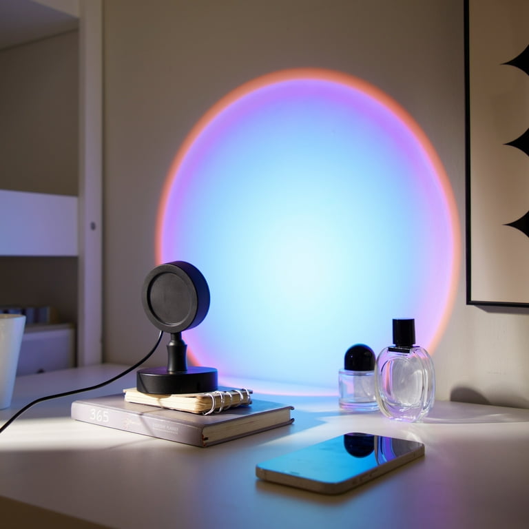 Urban Shop Mini LED Ultraviolet Sunset Projector Lamp, 5.1 H x