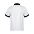 thumbnail image 2 of iiniim Men Chef Jacket Chef Coat Jacket Chef Uniform Short or Long Sleeve Cooking Hotel Kitchen Uniform Tops M-5XL White Short Sleeve XL, 2 of 7