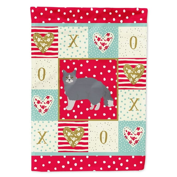 Carolines Treasures CK5701GF Selkirk Rex 1 Cat Love Flag Garden Size Small multicolor