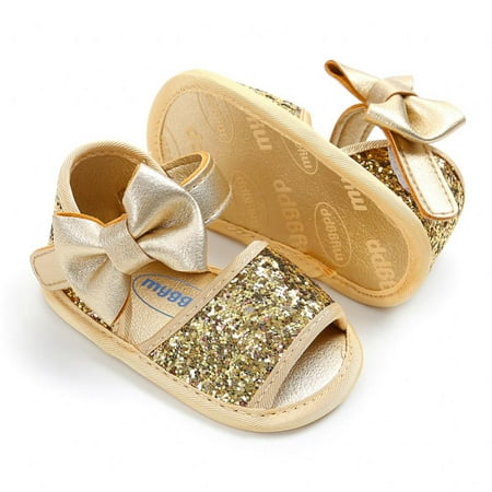 

Girls Sandals Open Toe Princess Flat Sandals with Ruffle Summer Sandals