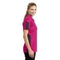 thumbnail image 3 of Sport-Tek LST695 Womens PosiCharge Active Textured Colorblock Polo Sport Shirt, 3 of 6