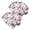 Bulldog Bubblegum Splash, variant on 2PCS Stretch Knit Skull Beanie, Hip-Hop Style, Unisex, Lightweight,Bulldog Bubblegum Pink White Pattern