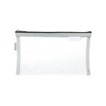 Pencil Pouch Transparent Stationery Pouch Pencil Bag with Zipper and Clear Window Large Capacity Pencil Case Stationery Box Small Cosmetic Bag Pen Case for Home Office College