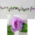 thumbnail image 2 of SPRING PARK 230cm Flower Garland Fake Rose Vine Artificial Flower Hanging Rose Ivy Home Hotel Office Wedding Party Garden Craft Art Décor, 2 of 7