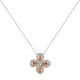 thumbnail image 3 of Collar para Mujer de Plata .925 con Zirconia Cúbica, LuckyLy Cadena y Dije Floral Brillante – Joyería Ideal como Regalos para Mamá y Regalos para Mujer Navidad y Cumpleaños, Modelo Aina beige, 3 of 6