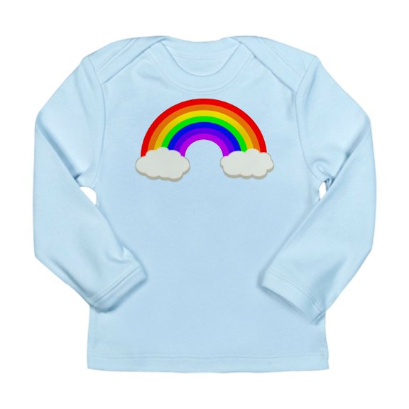 CafePress - Rainbow In The Clouds Long Sleeve T Shirt - Long Sleeve Infant T-Shirt