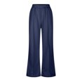thumbnail image 5 of qolati Womens Wide Leg Sweatpants Baggy Lightweight High Waisted Workout Pants Casual Comfy Lounge Pants Trousers with Pockets 2024 Blue XL 10, 5 of 5