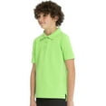 thumbnail image 5 of Real School Uniforms Big Kid Short Sleeve Pique Polo 68112, M, Green, 5 of 6
