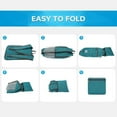 thumbnail image 5 of 10/15L Small Rucksack Foldable Backpack Lightweight Packable Daypack Travel Outdoor Hiking Shoulder Bag, 5 of 8