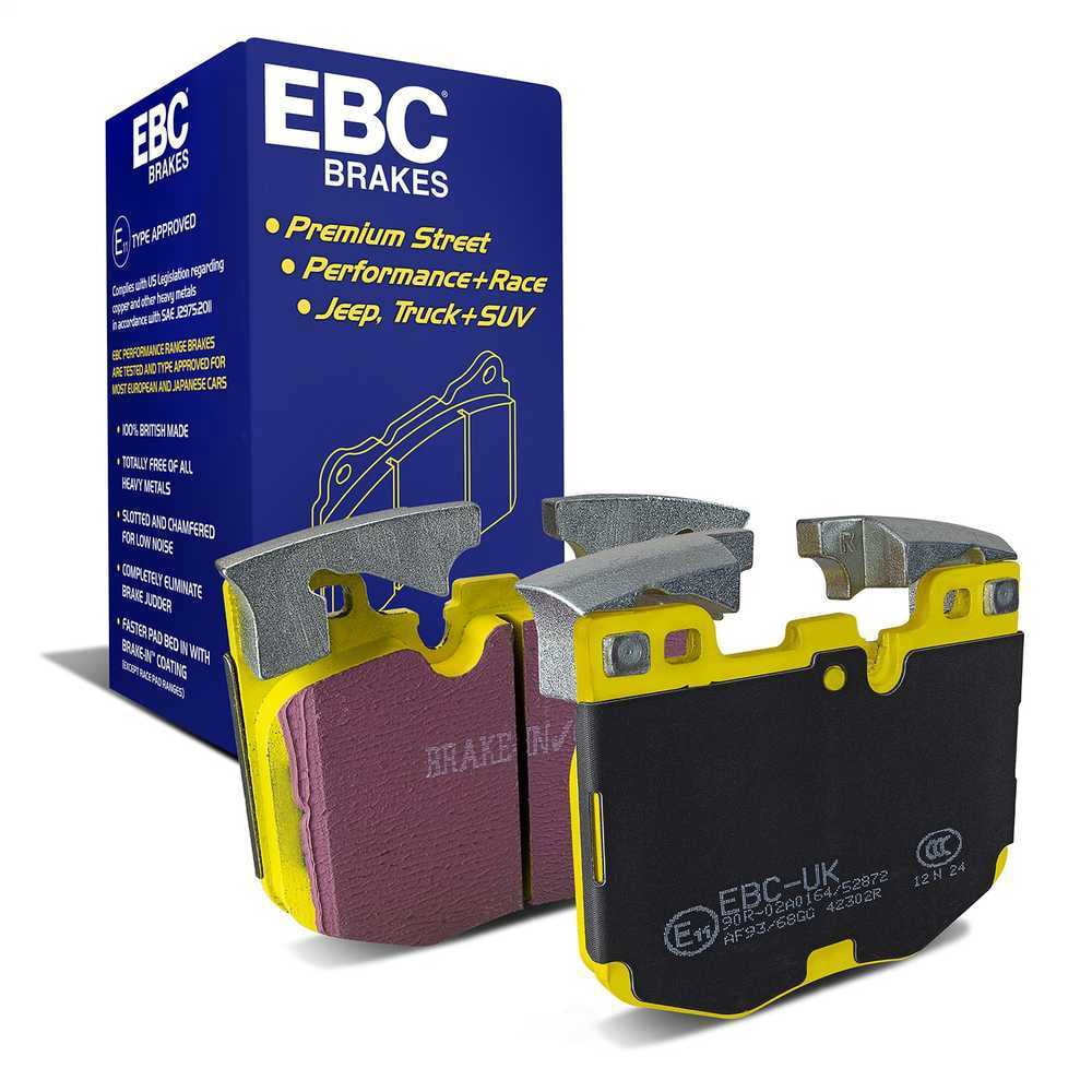 EBC Brakes DP42302R Yellowstuff Street And Track Brake Pads, FMSI Pad No. D1867 Vented 348mm Dia
