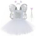 thumbnail image 1 of Elf Robe Tutu de Fête avec Ailes, Convient pour Petites Filles Halloween Anniversaire, 1 of 6