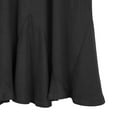 thumbnail image 6 of Urban CoCo Vintage Elastic Waist A-Line Midi Skirt (Black, M), 6 of 7