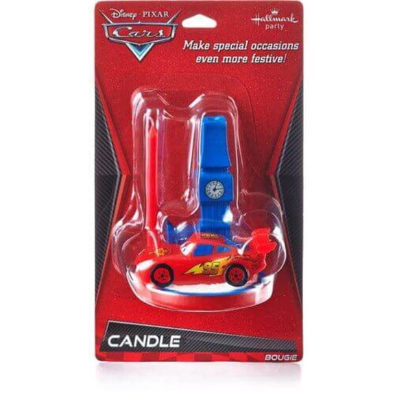 Cars 3 - Lightning McQueen Shaped Birthday Candle