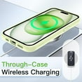 thumbnail image 6 of JETech Case for iPhone 15 6.1-Inch, Shockproof Phone Bumper Cover, Solid Color Matte TPU Frame, Anti-Scratch Clear Back (Green), 6 of 6