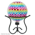 thumbnail image 4 of Alpine Corporation Multicolor Glass Gazing Globe with Mosaic Teardrop Design, 4 of 5
