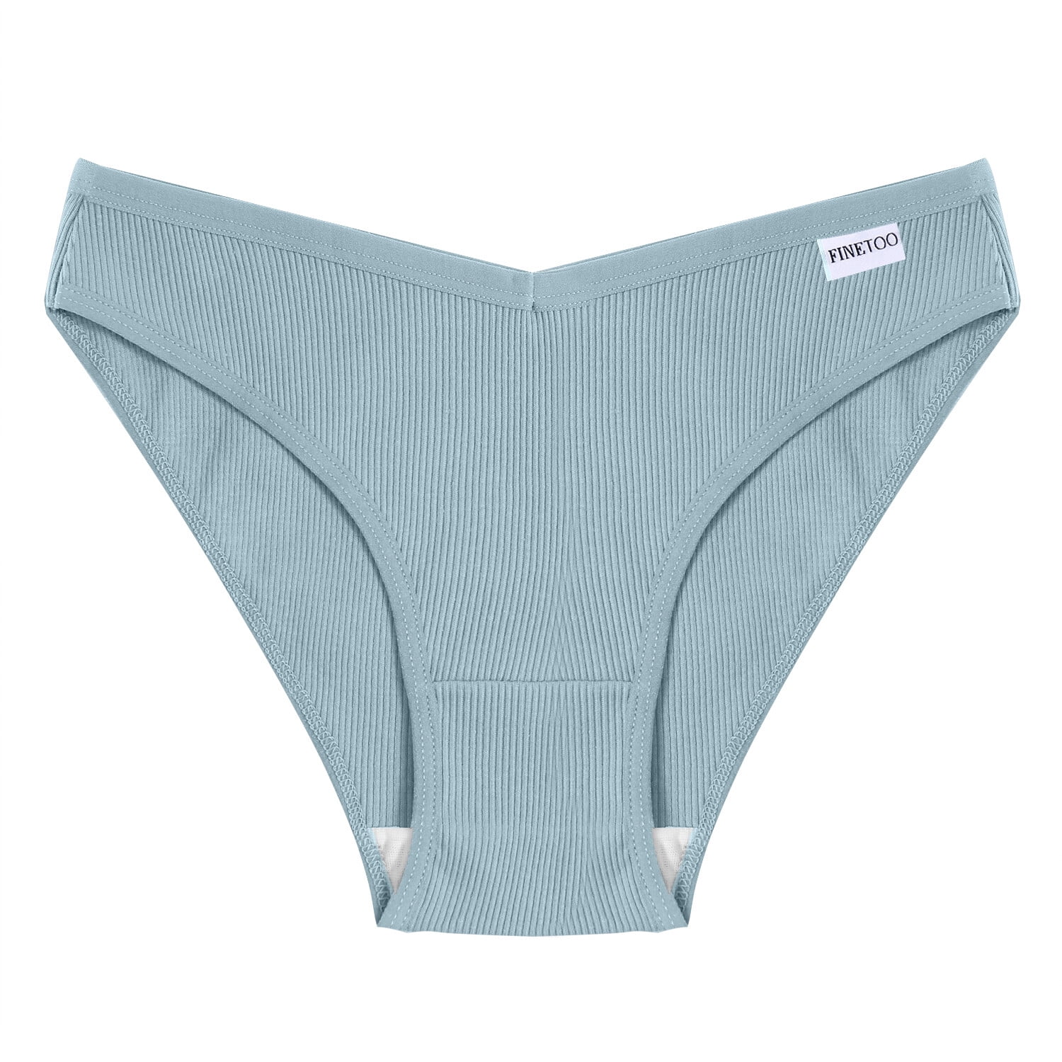 FINETOO Womens 6Pack Cotton Underwear, Soft Stretch, Low