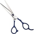 thumbnail image 1 of Hair Cutting Scissors Kit 6.0 Inches Blue Professional Barber Scissors Set Stainless Steel Hairdressing Flat Cut Thinning Scissors Haircuts Hairdressing Scissors, 1 of 4
