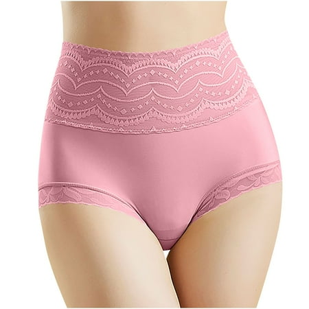 Seamless Cheeky Underwear for Women Seamless Panty  Women s New Solid Color Lace Pattern High-waisted Breathable Panties