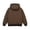 Brown, variant on Fleece Lined Hooded Windbreaker for Women, Fall Winter Waterproof Long Sleeve Outdoor Hiking Fashion Jackets, S-XXL