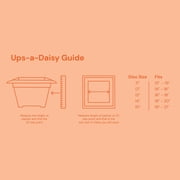 Bloem Ups-A-Daisy Square Planter Insert: 14.75 Wide x 1 Thick - Durable Resin Disk, Drainage Holes, Reusable Soil-Saving Planter Insert for Indoor & Outdoor Use