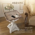 thumbnail image 5 of Open Box COZAYH Square Rustic Wood End Table Accent Bedroom Side Table, White, 5 of 11