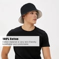 thumbnail image 3 of Vetpw Fishing Hat, Fishing Hat Large Bucket Hat Cotton Reversible Sun Hat Summer Hat Bucket Hat for Men and Women, XL, 3 of 7