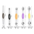 thumbnail image 6 of Magnetic stainless steel color double-ended measuring spoon 6 7 8 9 piece set of seasoning spoon Baking scale measuring spoon, 6 of 26