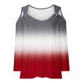 thumbnail image 5 of Viluyesy V-Neck T-Shirt for Womens 3/4 Sleeves Shirt Tops Fashionable Loose Blouse Red Size 5XL, 5 of 5