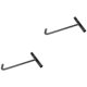 thumbnail image 4 of 2 Pcs T-shaped Manhole Cover Hook Sewer Rolling Door Lifting Hook T-shaped Thick Pork Hook, 4 of 4