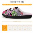 thumbnail image 2 of Teen Titans Go Slippers for Kids, Cute Soft Plush Anti-slip Fluffy Fuzzy House Slippers Warm Soft Plush Non-Slip Indoor Outdoor Slip-on Shoes for Boys Girls, 2 of 7