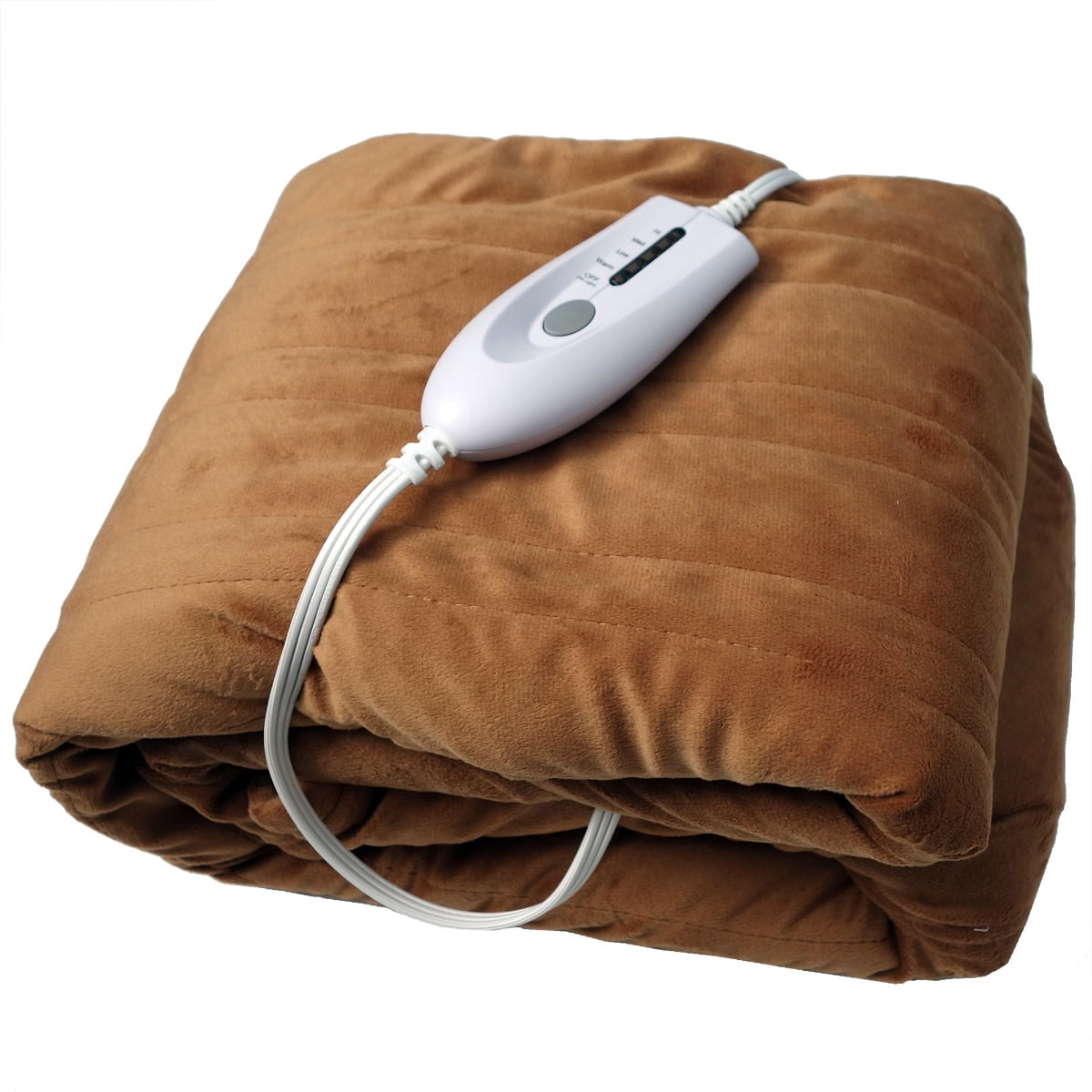 Westerly Electric Heated Throw Blanket, Caramel