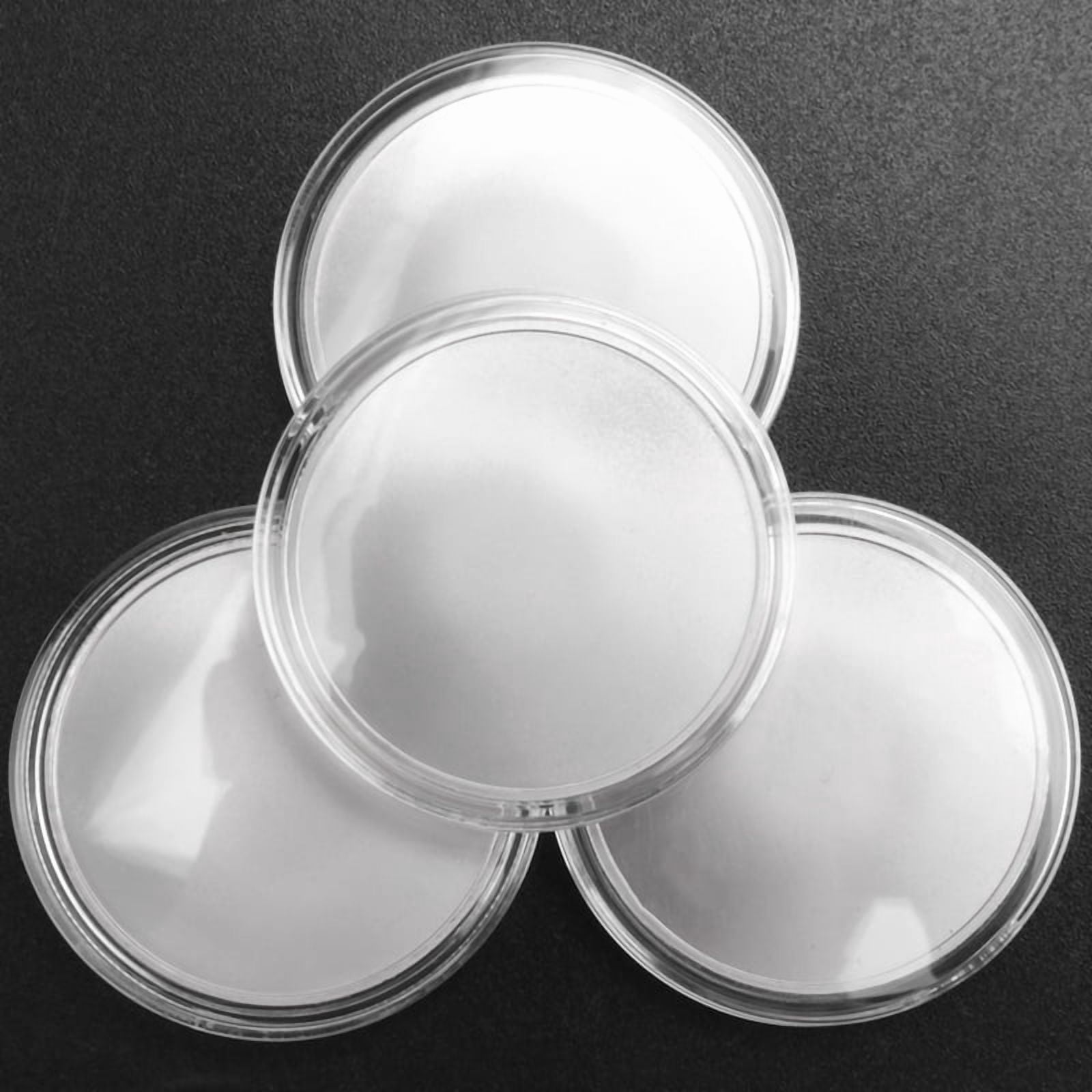 20pcs Blank Metal Stamped Sublimation Blanks 40mm Laser Engraved Round Labels+Acrylic Protective Case,1 set x charms for jewelry making,Silver