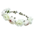 thumbnail image 4 of Diadema Floral Yuyangstore Diadema de flores para festival Fiesta Boda F Blanca, 4 of 6