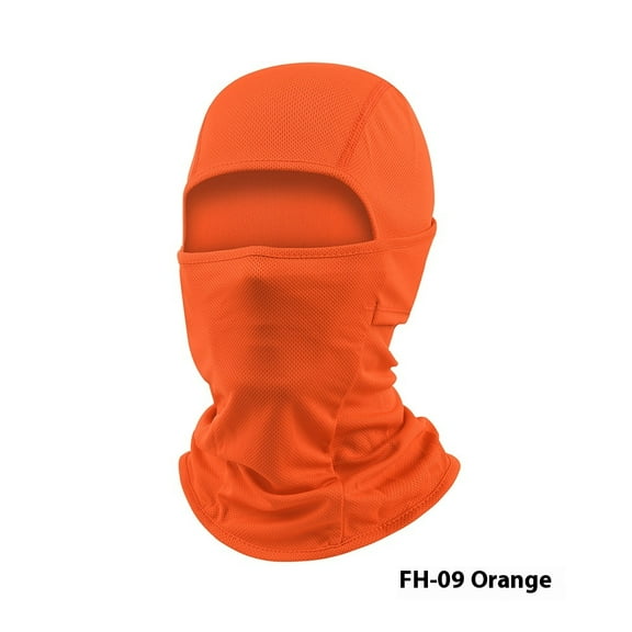 Summer orange Face Mask Sun UV Protection Hood Breathable Face Mask for Men Women - Motorcycle Fishing Multi