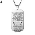 thumbnail image 2 of Jiaroswwei Fashion Unisex Stainless Steel To My Son Daughter Bead Chain Letters Necklace, 2 of 7