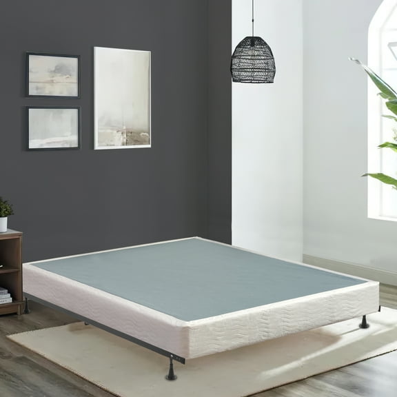 Continental Sleep, 8" Easy Wood Box Spring/Foundation with Simple Assembly with Frame, Full XL