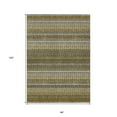 thumbnail image 3 of 8' X 10' Coffee And Taupe Striped Washable Indoor Outdoor Area Rug, 3 of 5