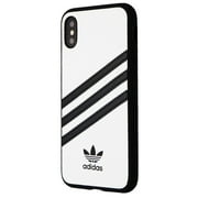 Adidas 3-Stripes Snap Hard Case for Apple iPhone XS and X - White / Black