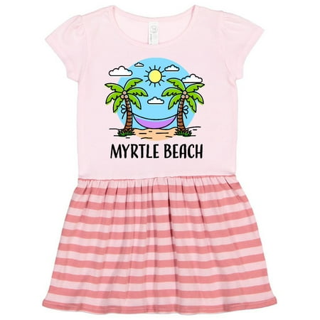 

Inktastic Summer Vacation in Myrtle Beach Gift Toddler Girl Dress