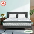 thumbnail image 1 of ViscoLogic Hamilton King Hybrid Mattress Made in Canada, Individual Pocket Coils, Foam Encasement, Edge Support, Medium-Firm & Pressure Relief, CertiPUR-US®, 1 of 6