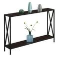 Convenience Concepts Tucson Console Table with Shelf, Espresso/Black