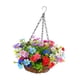 thumbnail image 5 of Flores artificiales en cesta colgante, adorno para jardín, plantas colgantes de imitación Vistoso, 5 of 9