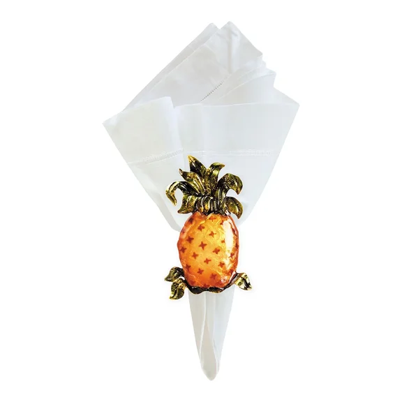 Pineapple Pearlized Napkin Ring
